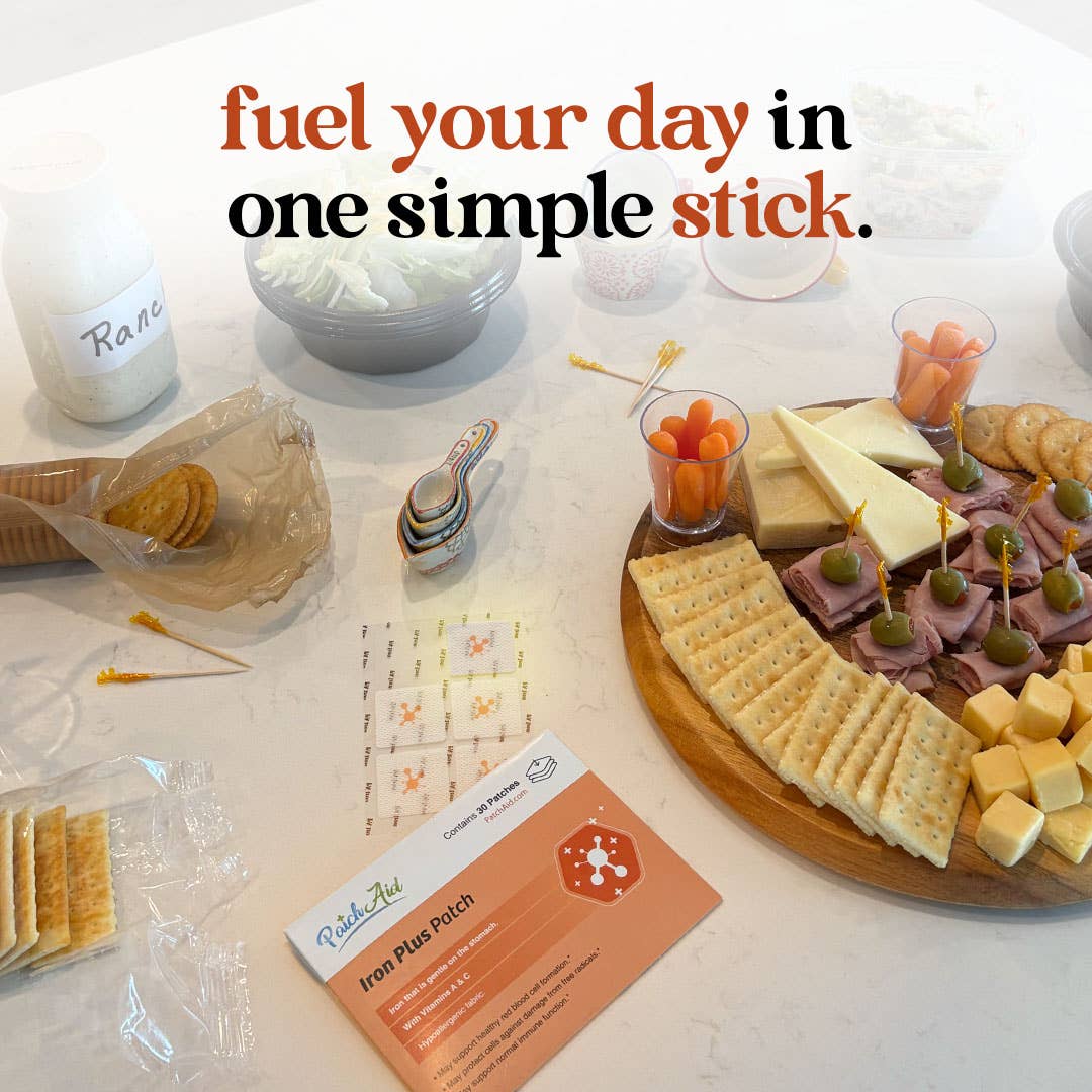 PatchAid - Wholesale Oral Supplement/Vitamin - Iron Plus Vitamin Patch - Gentle Iron & Absorption Support2