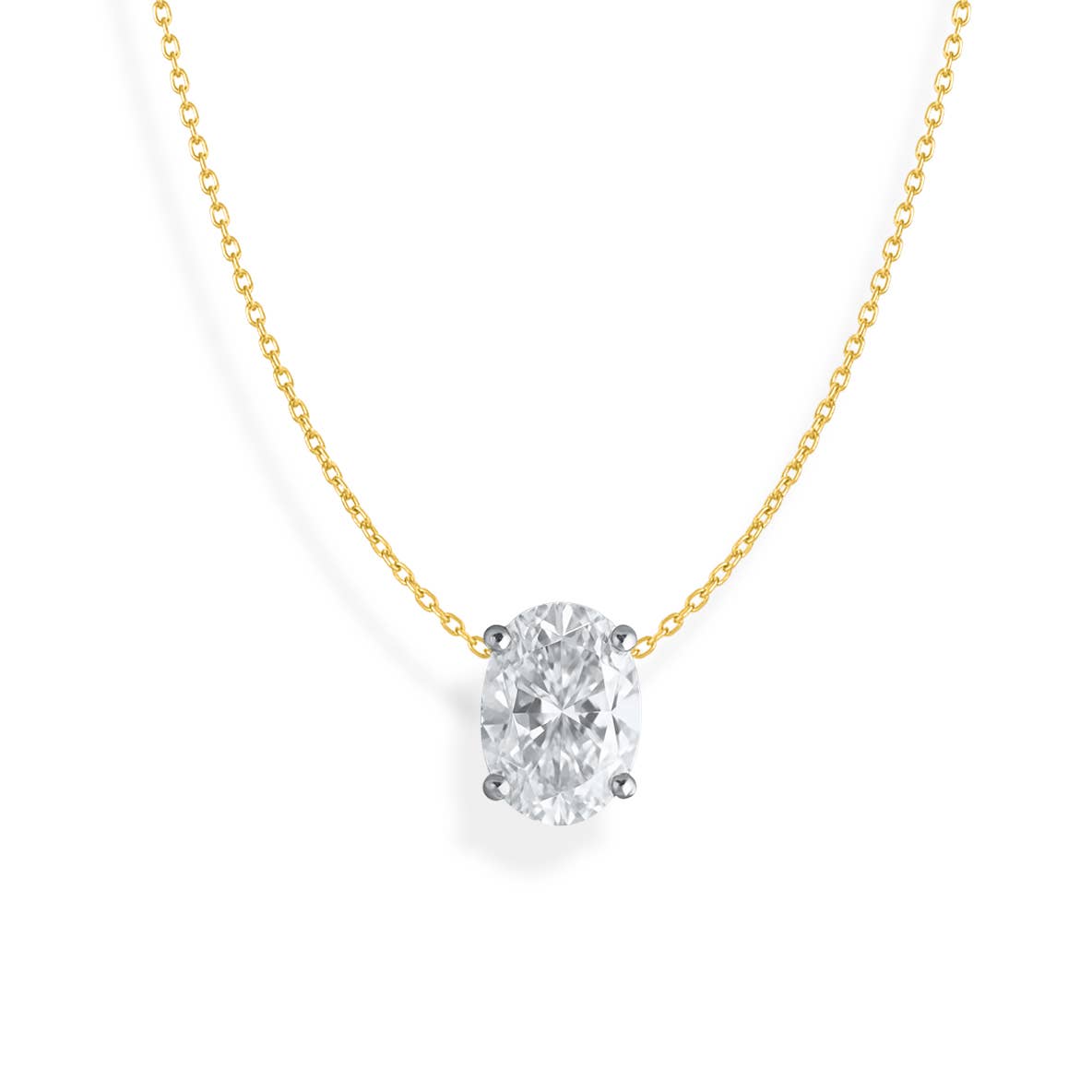 Maya J - Vente Colliers à pendentif - Collier Solitaire en Or 14K avec Diamant de Laboratoire Certifié22