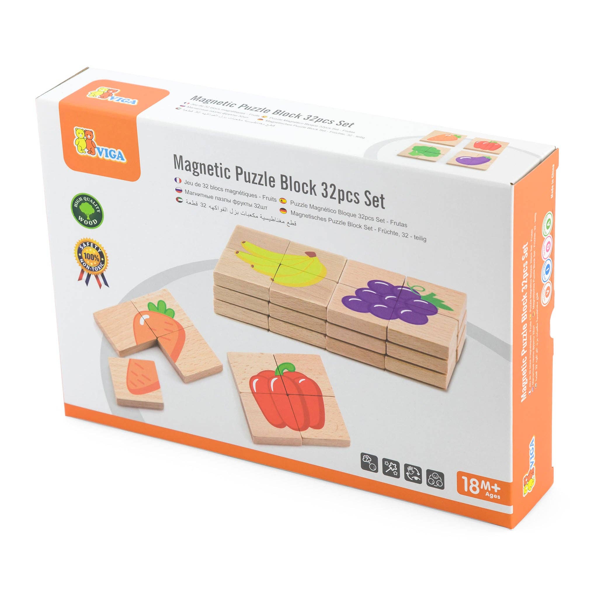 Kinder Life Inc. - Wholesale Blocks - Kids Baby - Engage Young Minds: Magnetic Block Sets for Endless Play & Learning - Fruits7