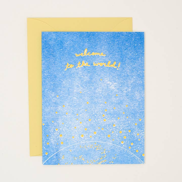 Baby Welcome to the World wenskaart voor wholesale door Helen Edna