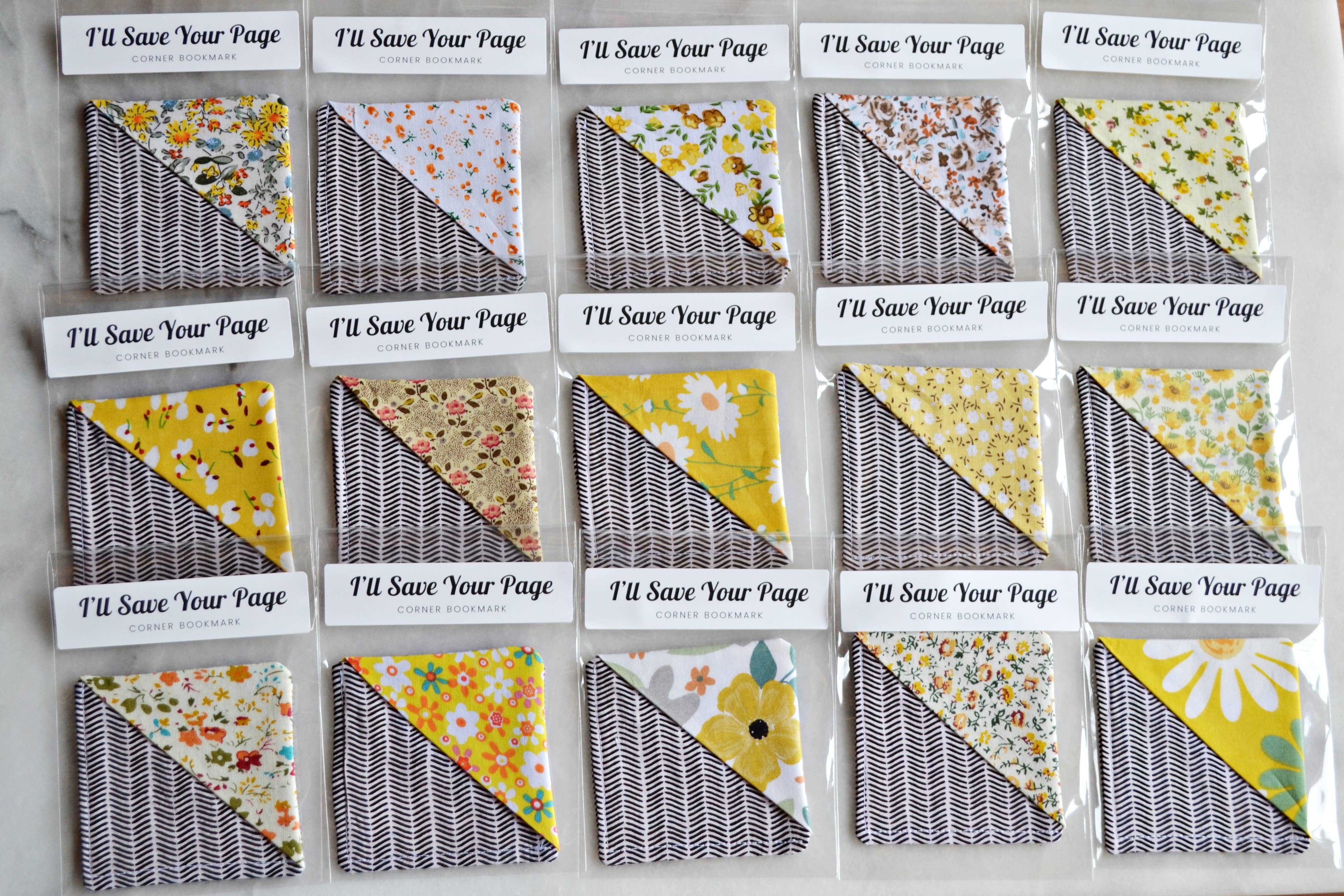 Evergreen View Farm – Großhandel Lesezeichen – Lesezeichen-Ecken aus Stoff für Buchliebhaber und Buchhandlungen11