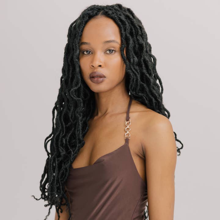 MIDNIGHT BOHO GODDESS LOCS® for wholesale by Boho Locs