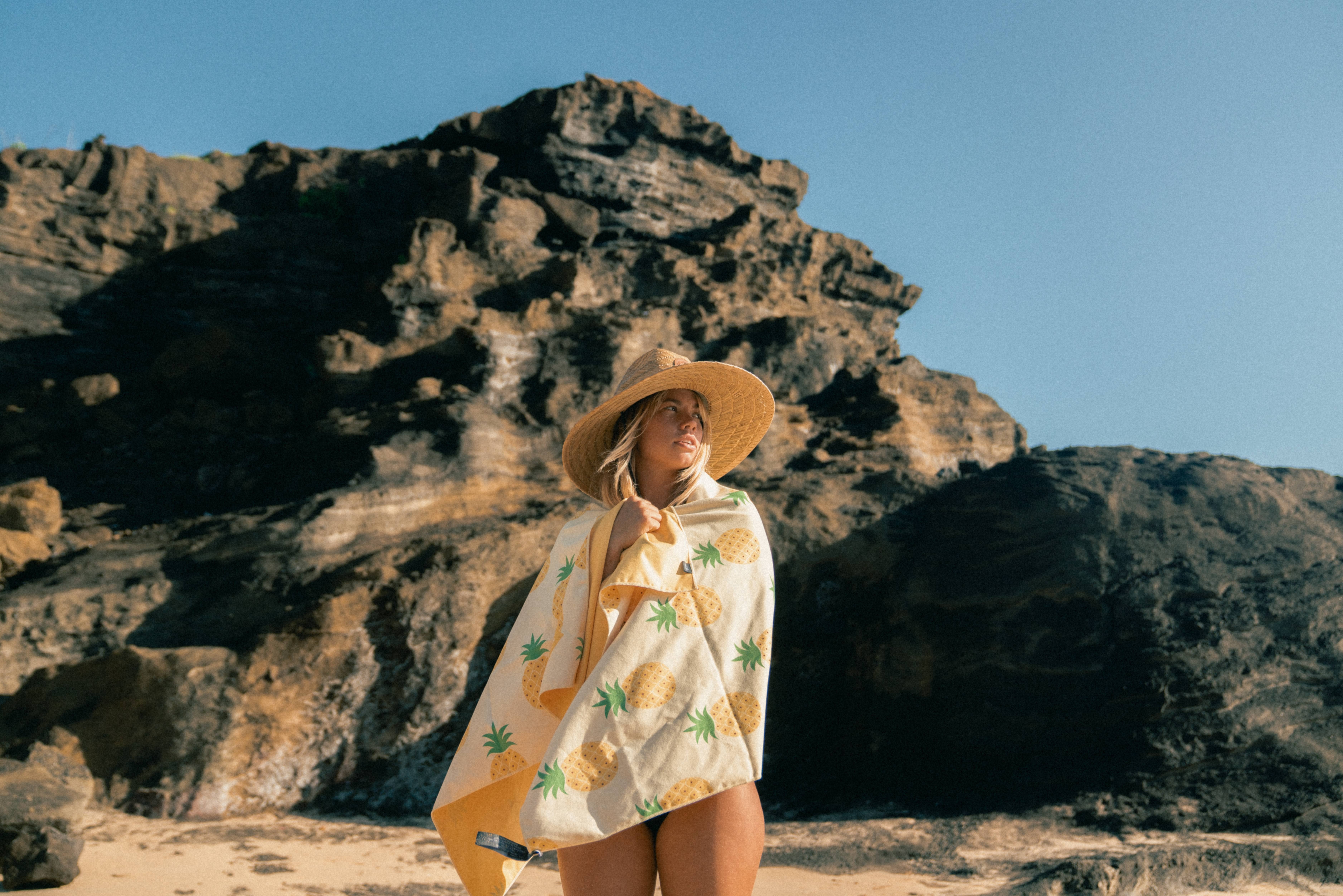 RHB HAWAII - Venta al por mayor Toallas de playa - Toalla de playa Sunshine pineapple3