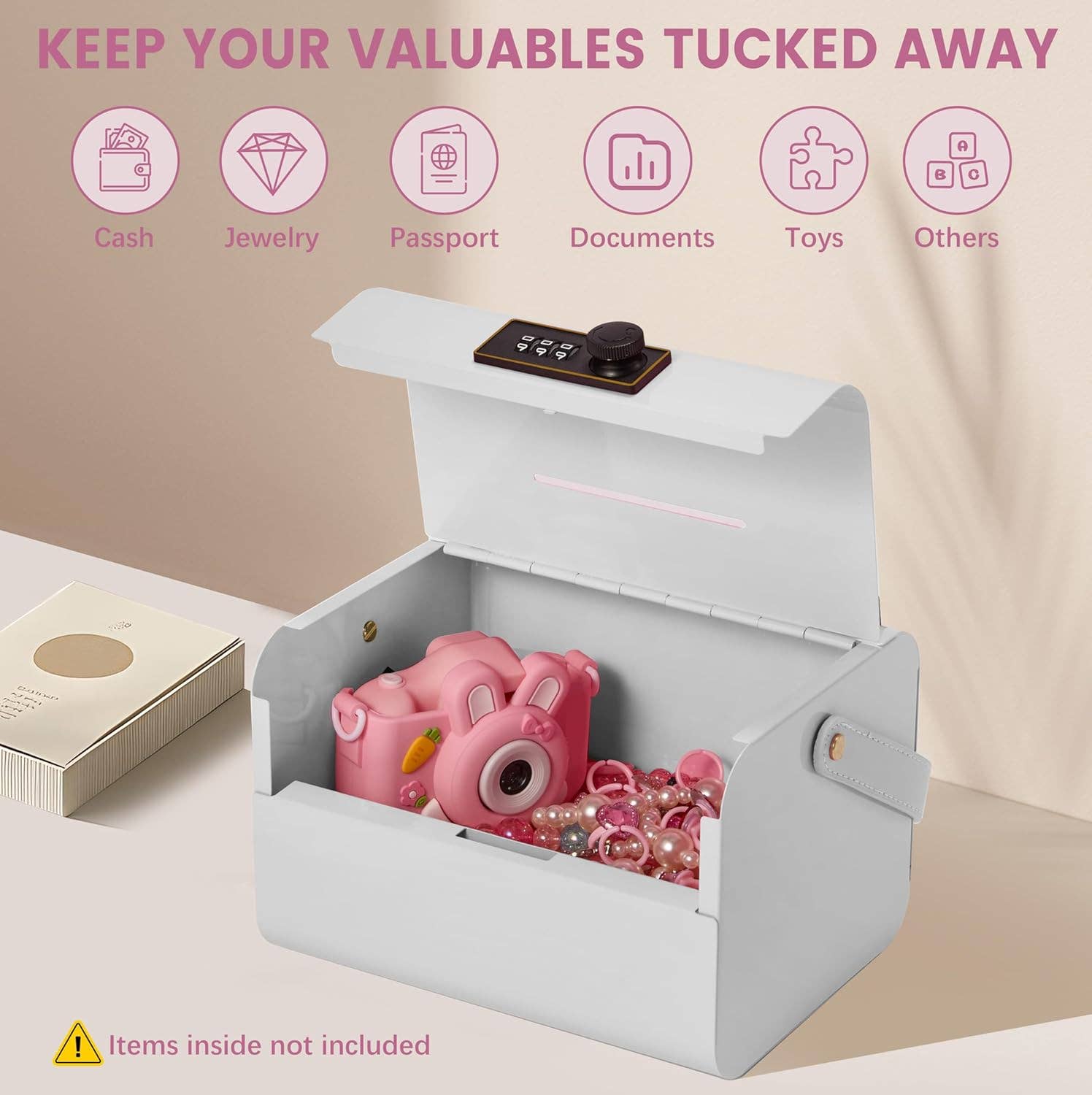 VIGOR - Wholesale Money/Piggy Bank - Kids & Baby - Money Safe and Cash Lock Box for Kids, Small Metal Security4