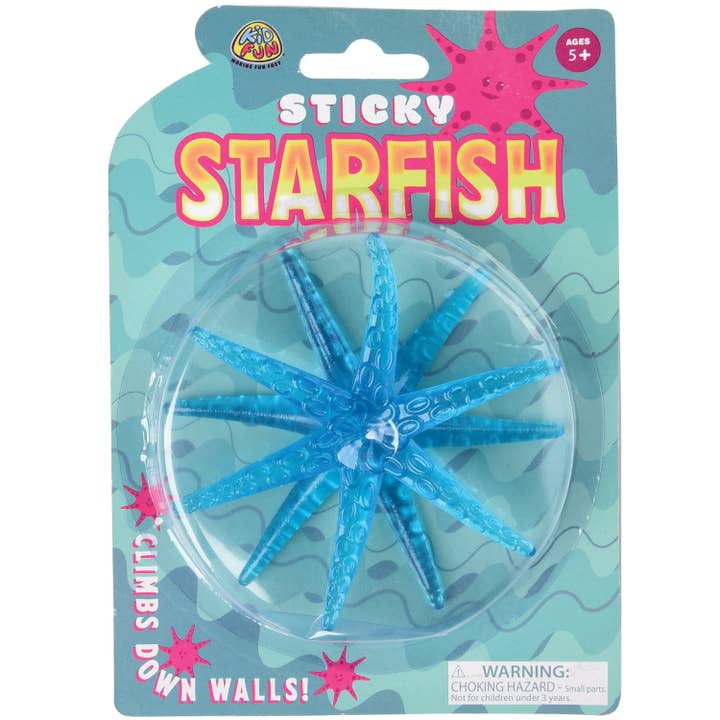 US Toy Company - Wholesale Squishy Toy - Kids & Baby - Sticky Star Fish 12-unit case pack
