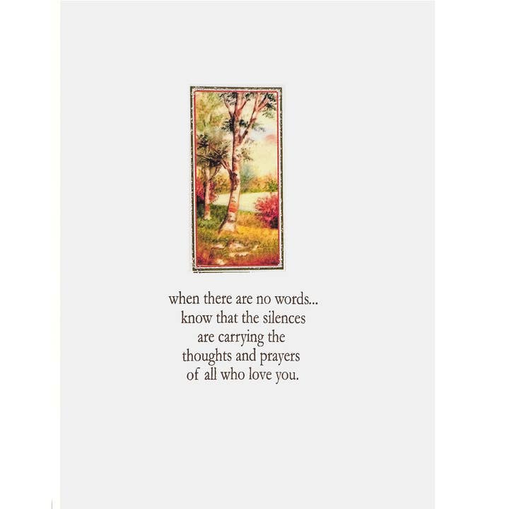Birch Tree Sympathy Card for wholesale by lumia designs