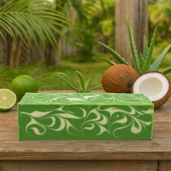 DeShawn Marie Soap Boutique - Wholesale Bar Soap - Coconut Lime 3.5 LB Soap Loaf