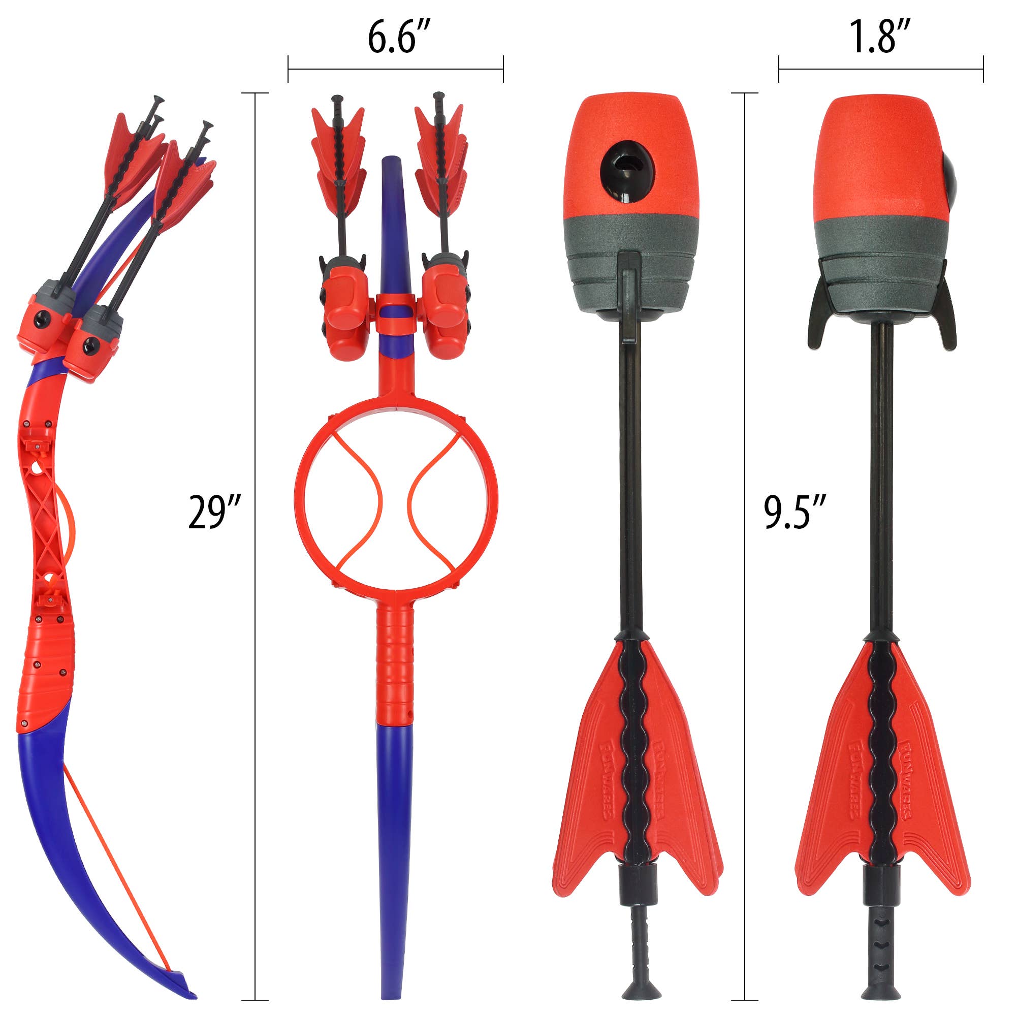 Funwares - Wholesale Sporting Game - Kids & Baby - Ring Strike Bow & Arrow – Screaming Arrows for Kids & Adults11
