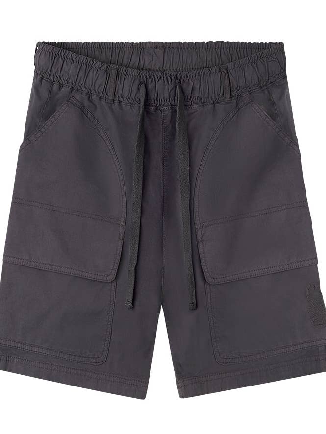 Bermuda cargo masculina de algodão cinza chumbo por atacado de Scorpion Bay