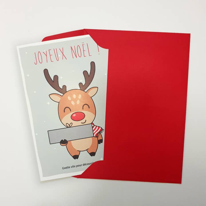 Carte à gratter - Thème Noël pour la vente par Atelier Hello Moon