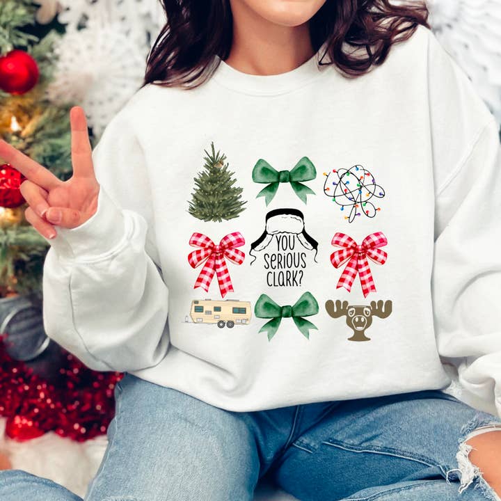 Sweat-shirt Coquette pour les vacances de Noël pour la vente par Gia Gifts Boutique
