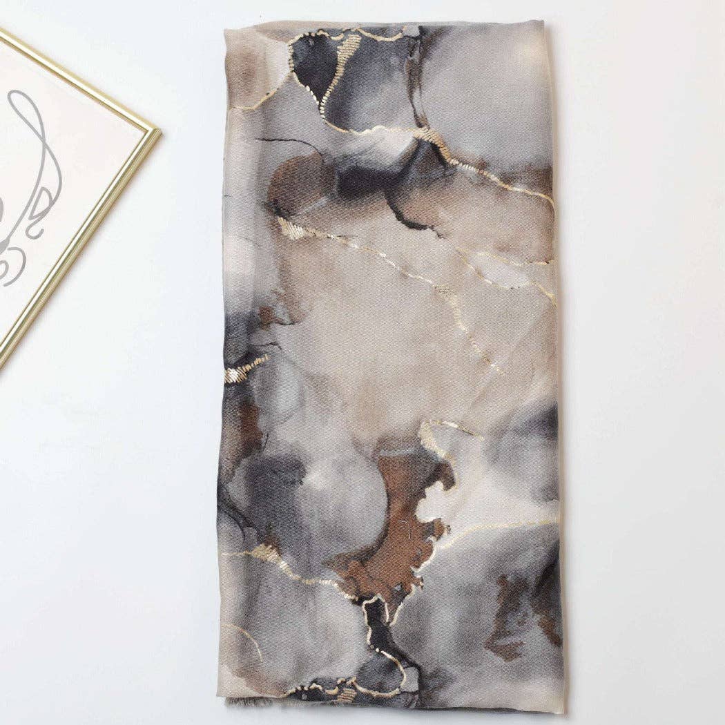 Funkyrel® Atzbranding Limited – Großhandel Schal – Damen – Scarvii - Schimmerdruck-Schal - Elegant & Trendy5