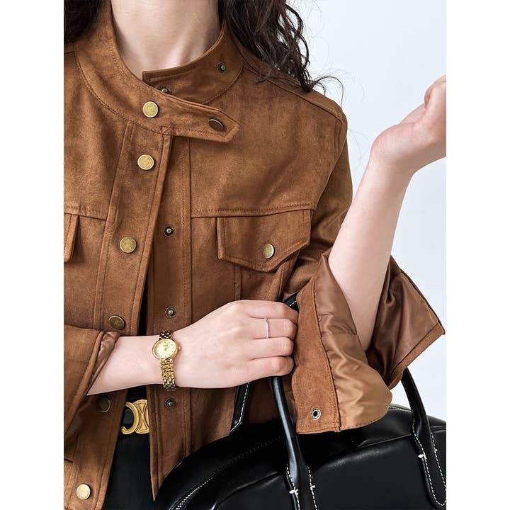 Marayn - Wholesale Jacket – Women's - 2025 NEW Suede Moto Jacket Sweet Cool and Edgy3