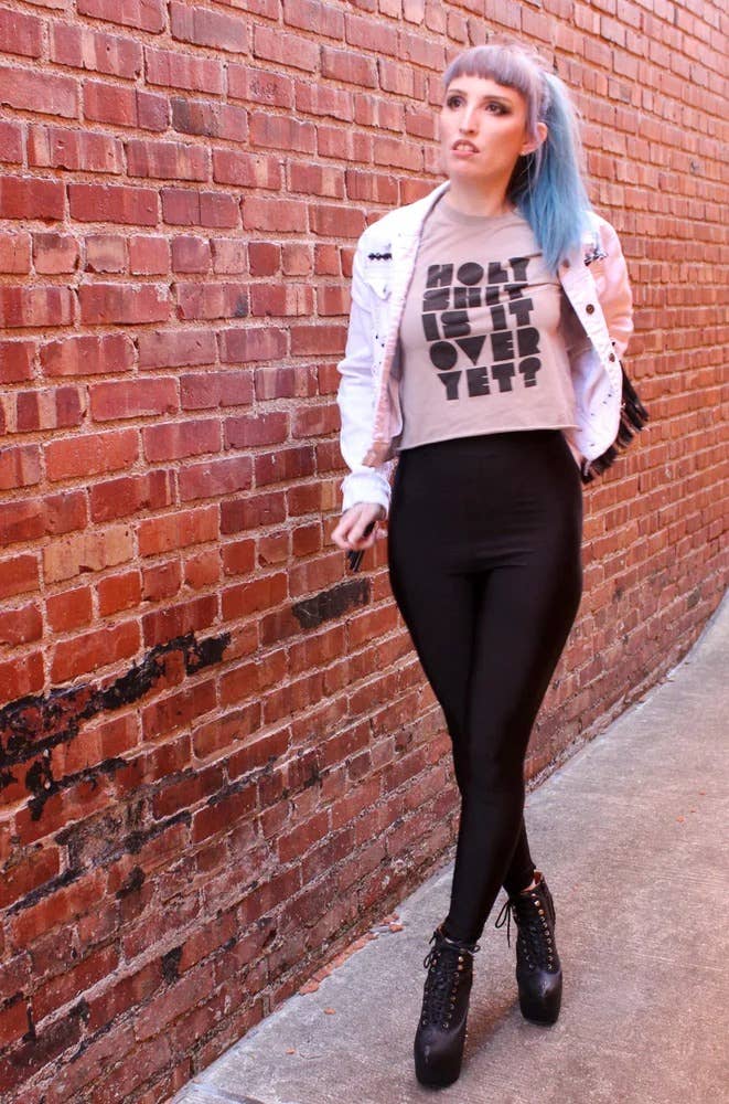 Yonder Studios - Wholesale Screen Printed T-Shirt - Women's - Holy Shit Shirt2