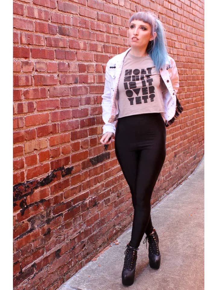 Yonder Studios - Wholesale Screen Printed T-Shirt - Women's - Holy Shit Shirt2