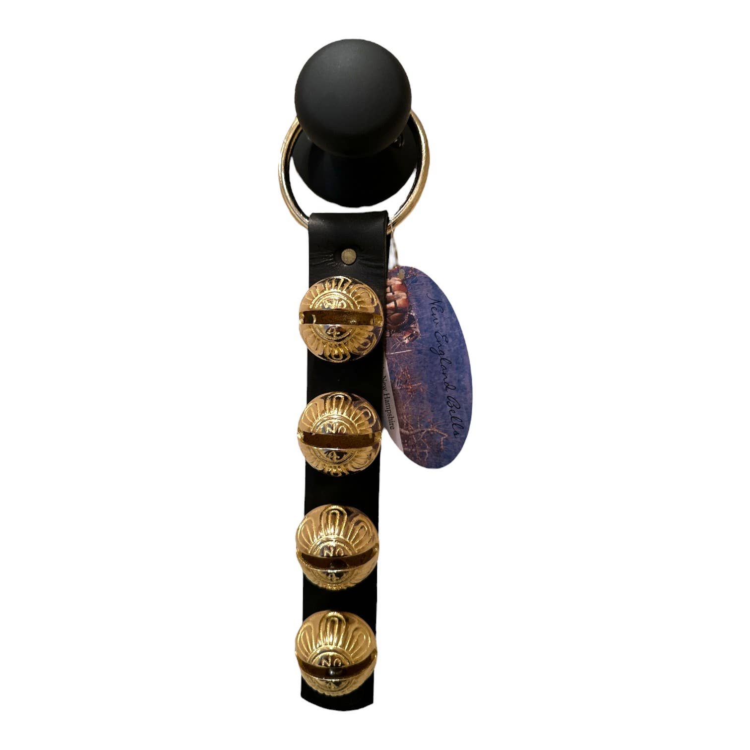 New England Bells - Wholesale Bell - Traditional Strap Bells - #4 Size Bells - 4 Bells on Strap0