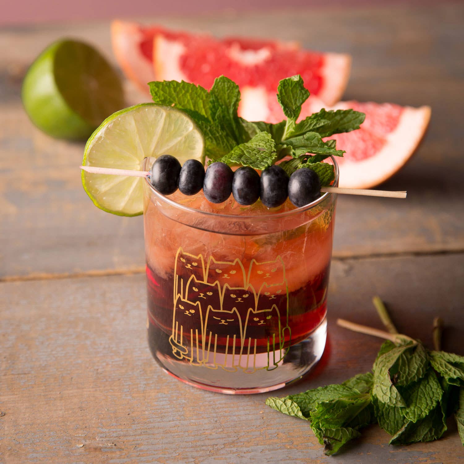 Counter Couture - Wholesale Cocktail/Liquor Glass - Cat Rocks Glass | Whiskey Glass | Cocktail Glass6