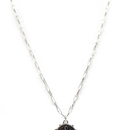 Western Oval Boot Stitch Necklace for wholesale by Snowing West