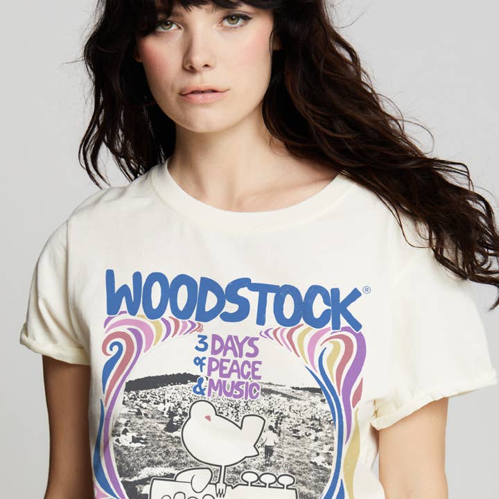302862 - 930 Woodstock 1969 Ss Graphic Tee for wholesale by Recycled Karma