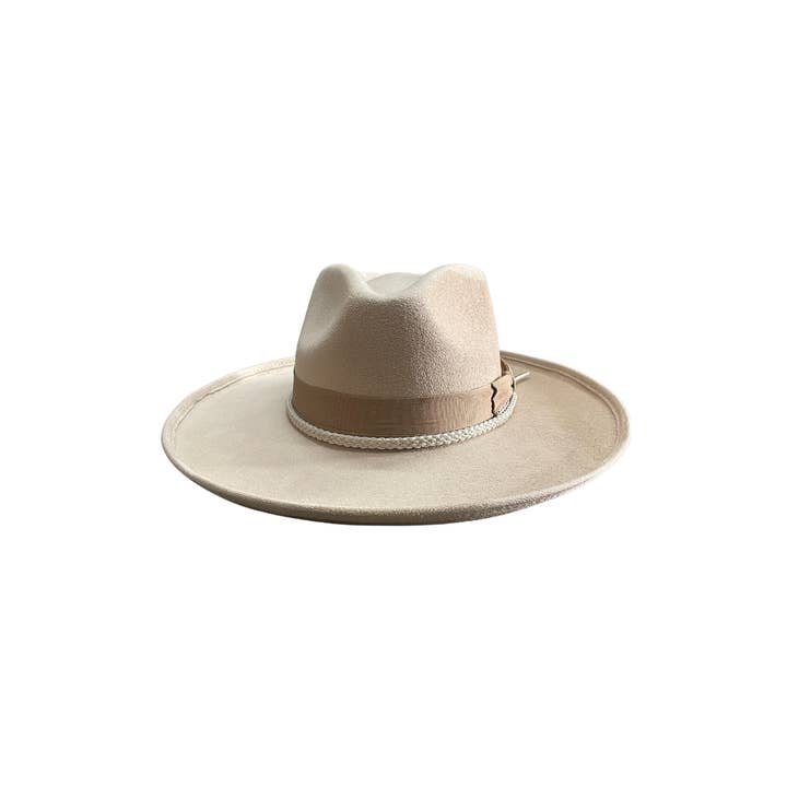 The Modern Cactus Co - Vendita all'ingrosso Fedora - Donna - Cappello Fedora Brooke con Tesa Rigida a Matita Vegan con Accessori6