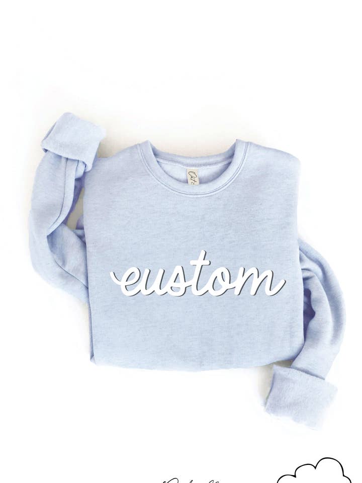 OAT COLLECTIVE - Wholesale Graphic Sweatshirt - Women's - CUSTOM PUFF Graphic Sweatshirt12