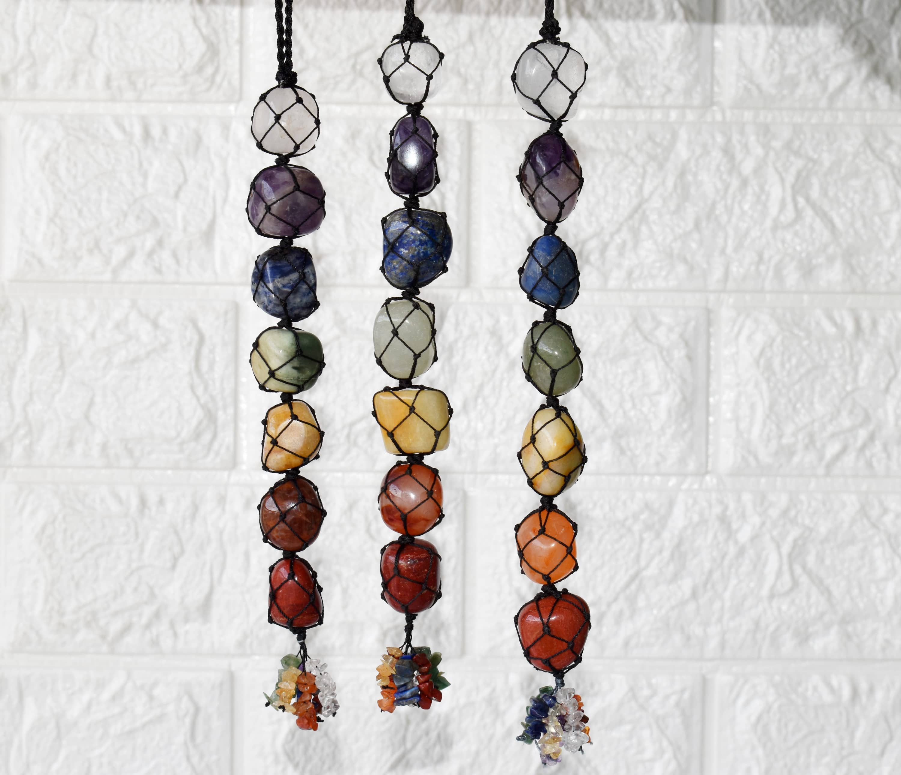 Soothing Crystals - Wholesale Car Decorative Charm - Unisex - Crystal Hanger | 7 Chakra | Stone Hanger Car Accessories4