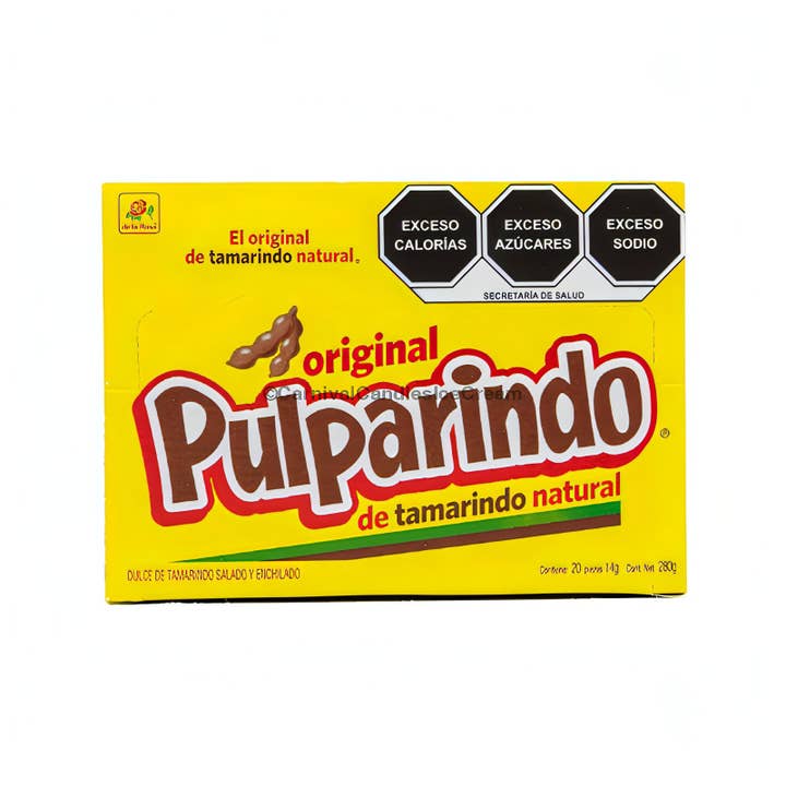 Carnival Candies & Ice Cream Inc. - Wholesale Gummy - De La Rosa Pulparindo Original Mexican Candy (20 Count)