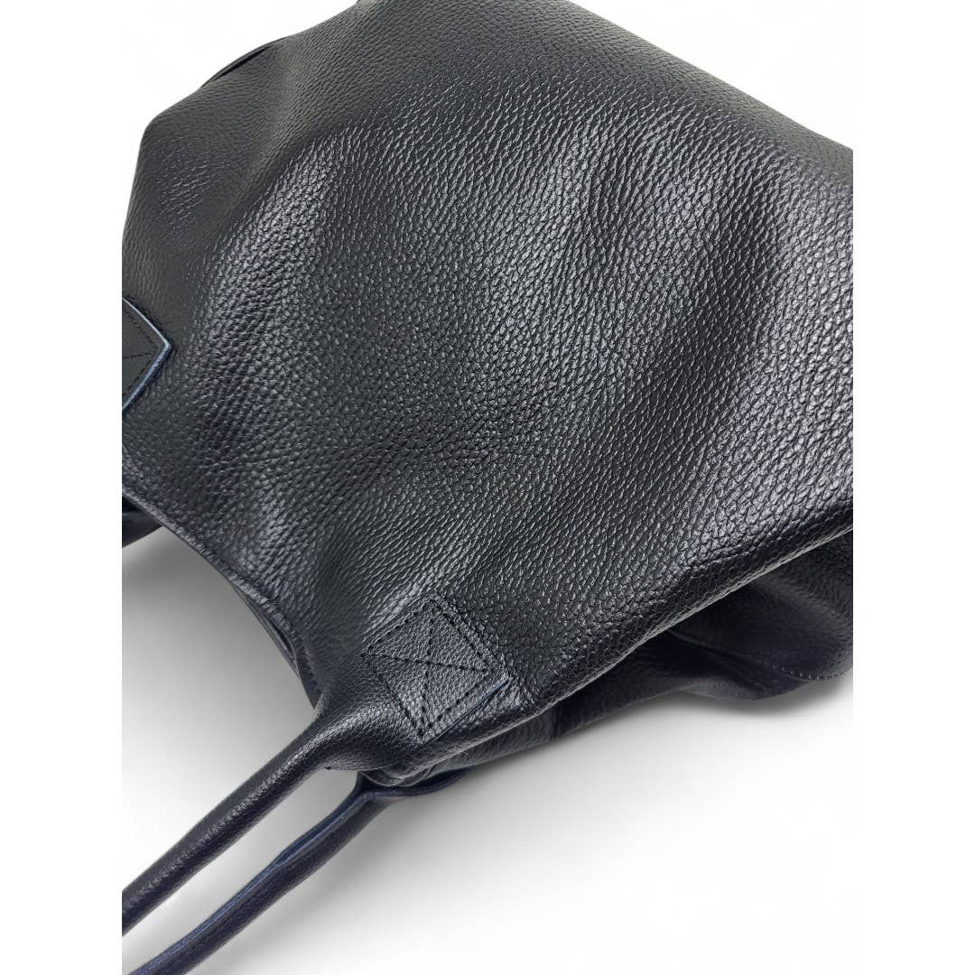 ZEEN - Wholesale Shoulder Bag - Women's - LOLA Dollaro Nero leather bag2