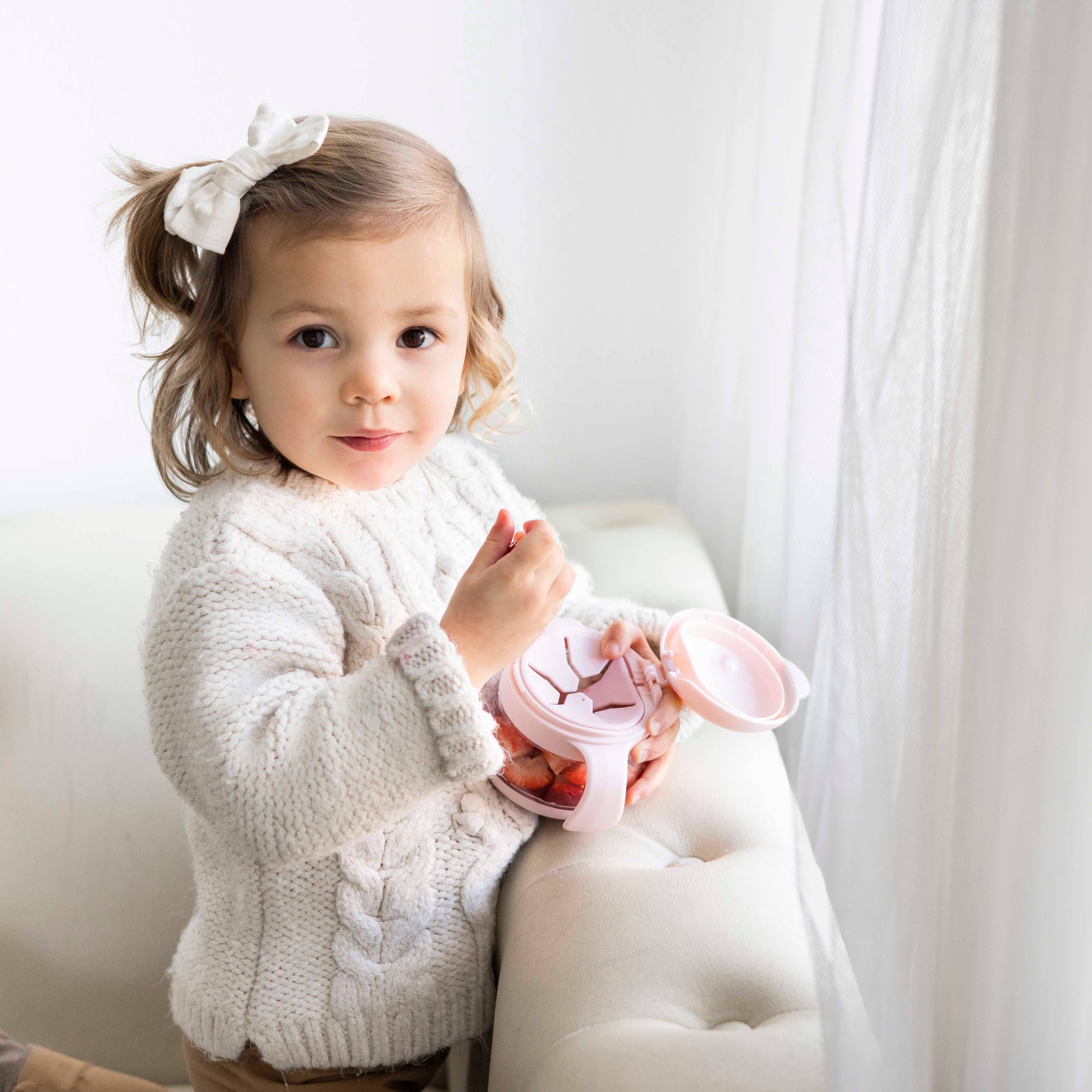 Ubbi - Wholesale Squeeze Snack Bag - Kids & Baby - Blush Pink Tweat Snack Container6