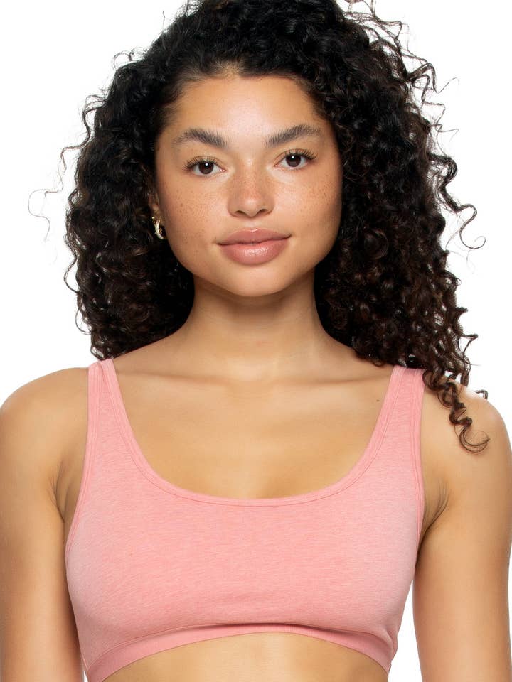 Organic Cotton Stretch Bralette - Rose for wholesale by Felina