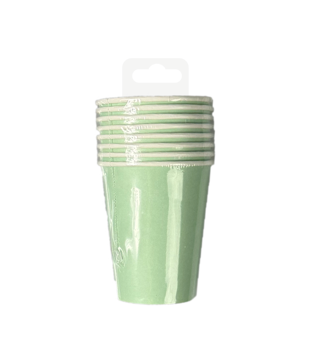 PD Party – Engroshandel Engangsbæger – Kopper - Pastelgrøn1
