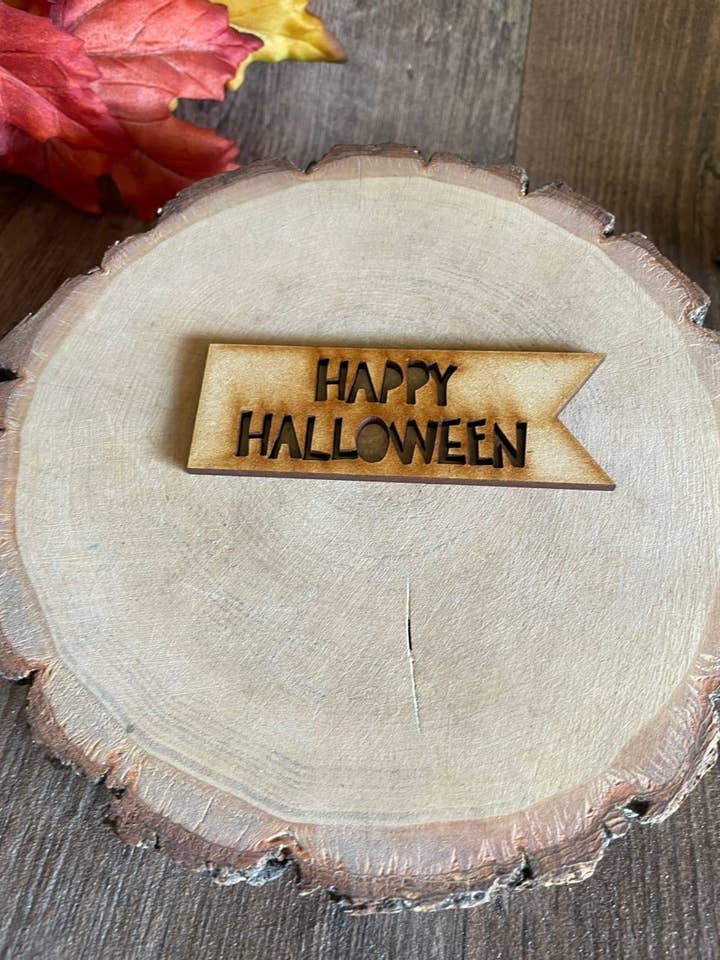 Happy Halloween Flag for wholesale by manchester laser cuts