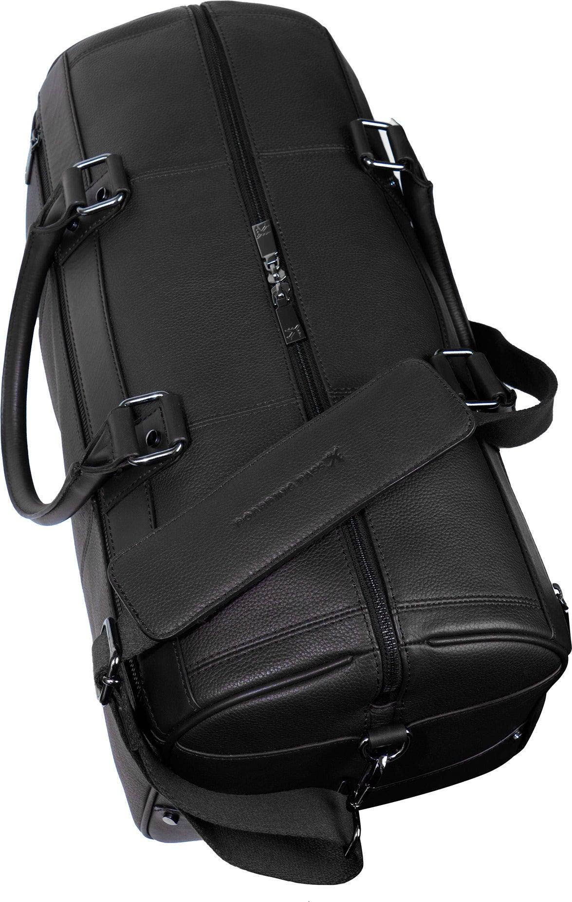 Svart Boarding Pass The Gotham 20" äkta skinn-veckoväska för wholesale på Faire4