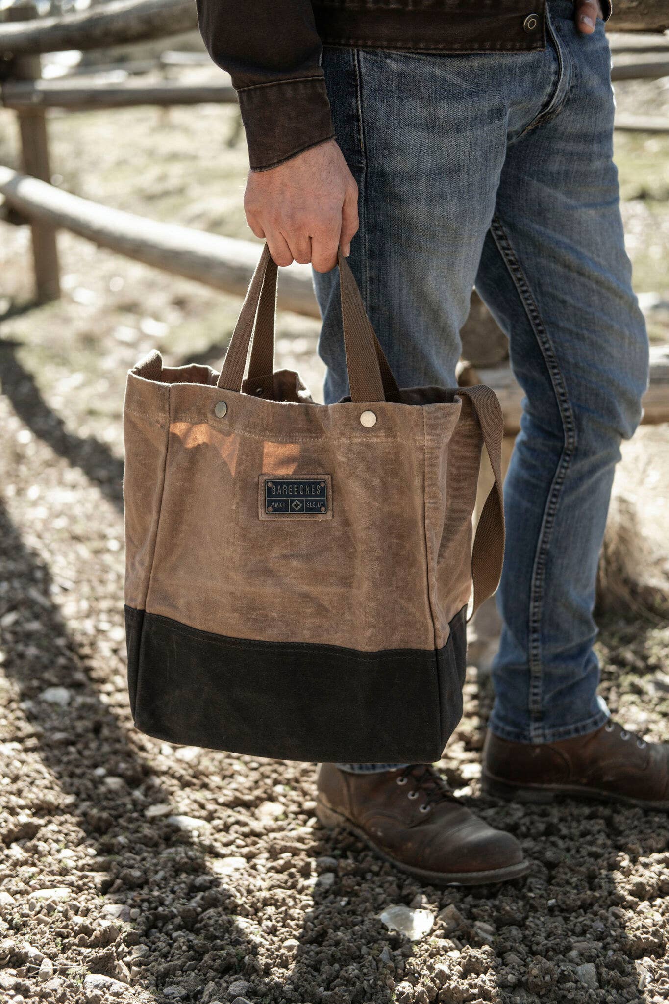 Barebones - Wholesale Tote Bag - Unisex - Neelum Market Tote Bag - Waxed Canvas Bag9