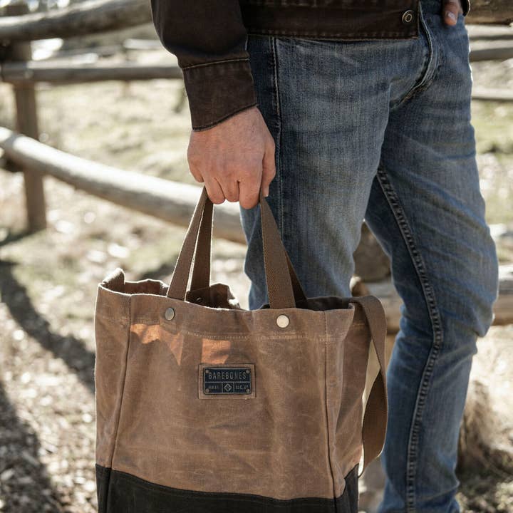 Barebones - Wholesale Tote Bag - Unisex - Neelum Market Tote Bag - Waxed Canvas Bag9