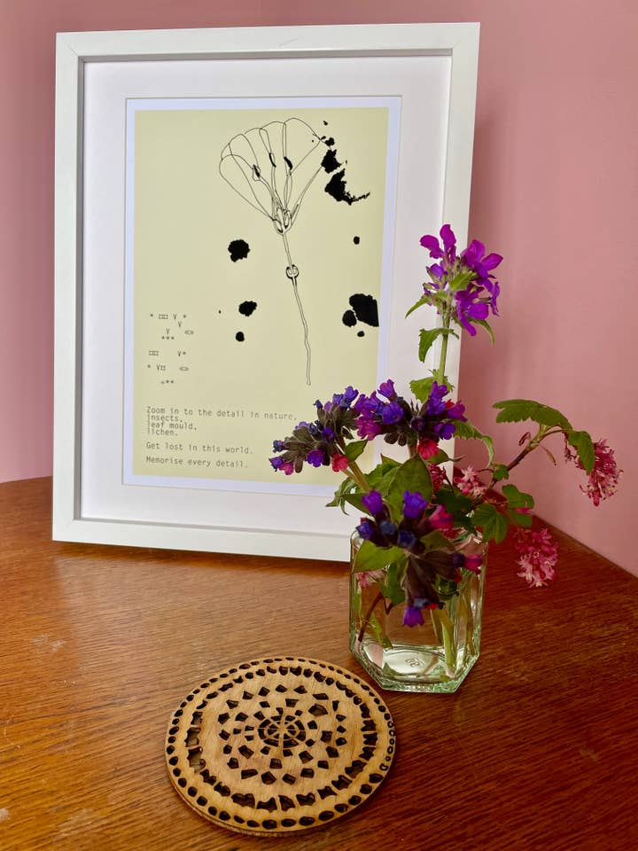 Art Print: Zoom in to Detail - Small (A5) for wholesale by Other Ways to Walk