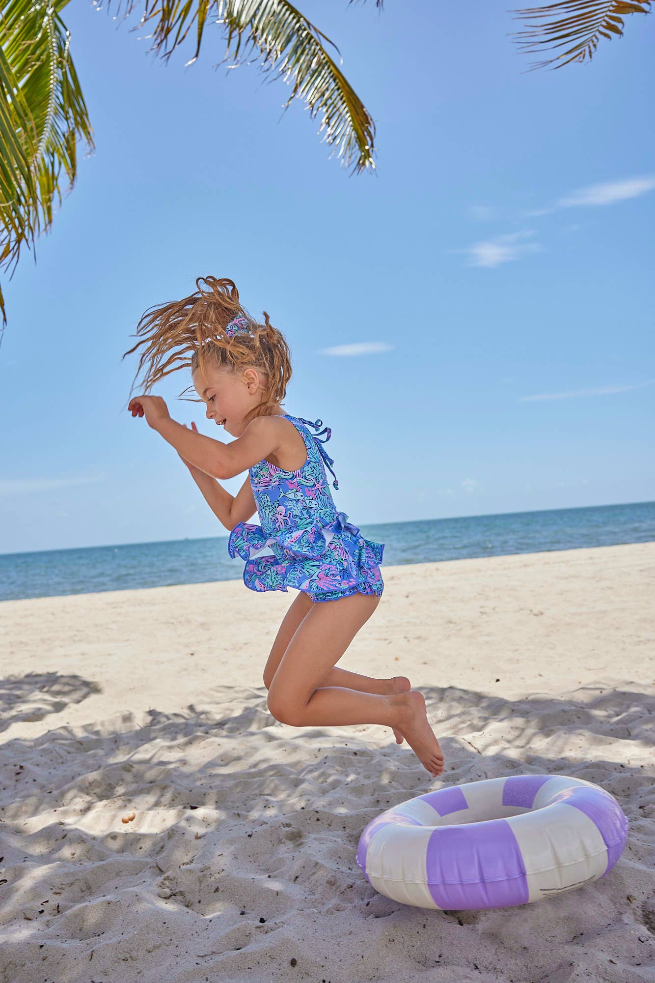 Blueberry Bay - Wholesale One Piece Swimsuit - Kids - Oceanview Cove One Piece Swimsuit2