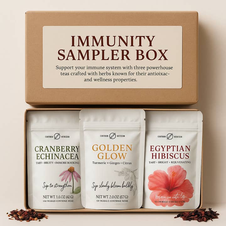 Immunity Tea Sampler – Herbal Wellness Trio for Daily Defense for wholesale by Contour Kitchen