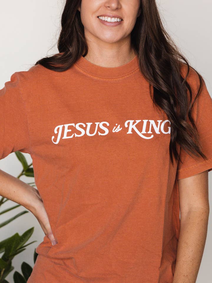 The Anastasia Co - Wholesale Screen Printed T-Shirt - Unisex - Jesus is King Tee3