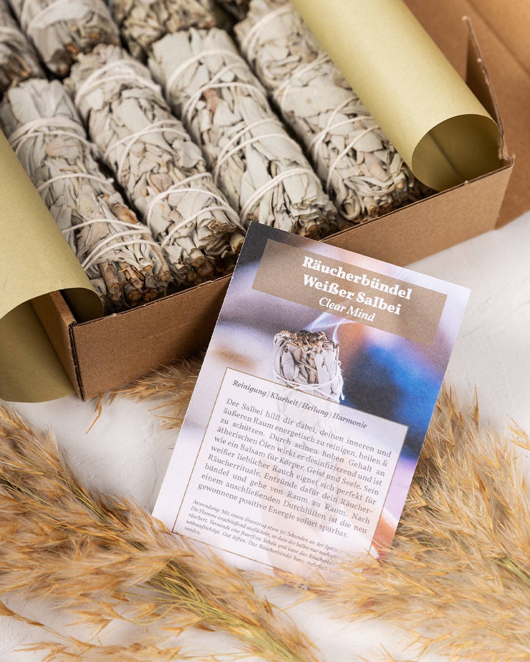 Oh Shanti - Vendita all'ingrosso Salvia - Set di fasci di incenso di salvia bianca1