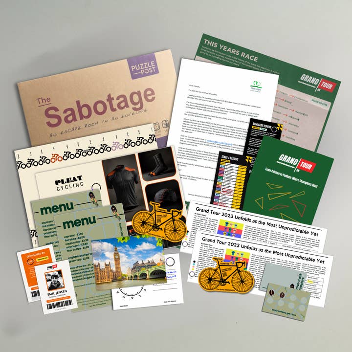 Puzzle Post Games - Wholesale Board Game - Escape Room | Puzzle Game | Board game | The Sabotage