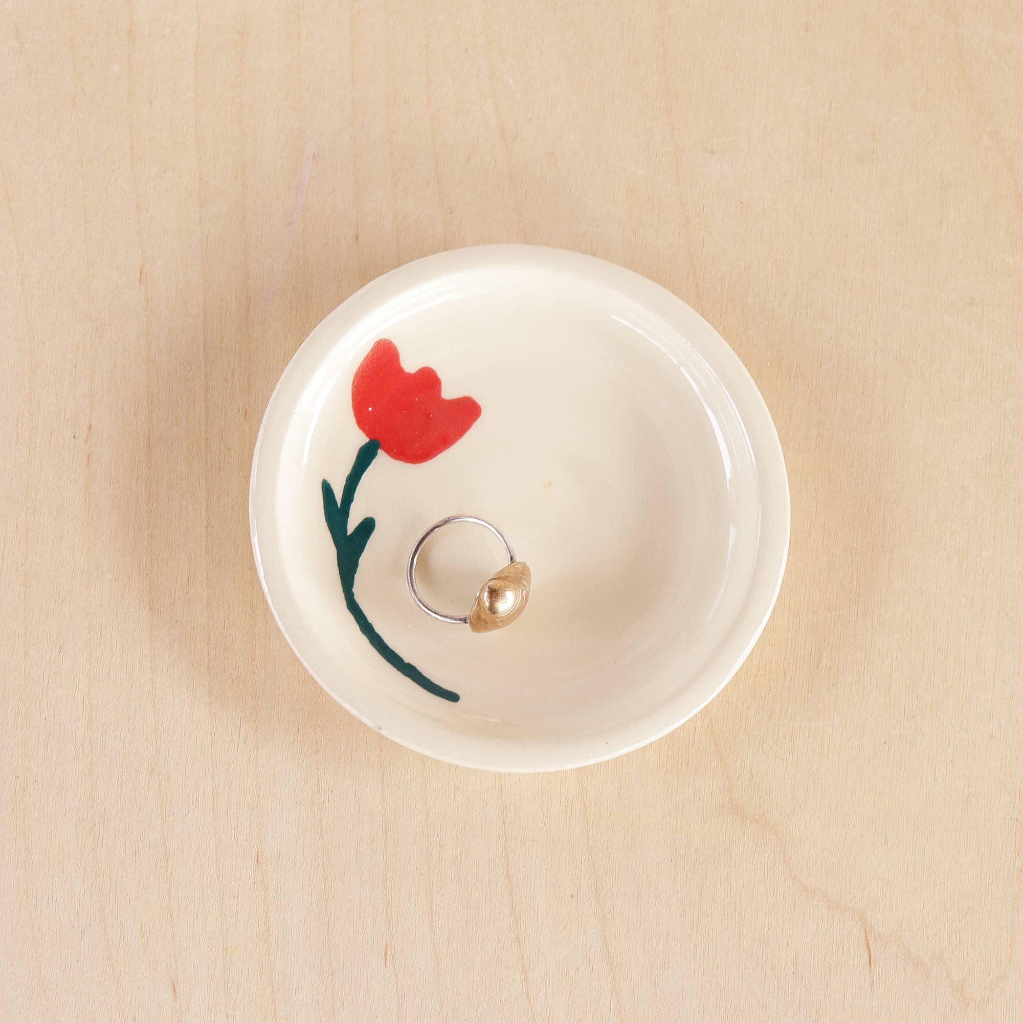 Nightshift Ceramics - Wholesale Jewelry Dish - Ceramic Tulip Ring Dish