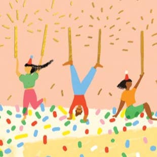 Carolyn Suzuki - Vente Cartes d'anniversaire - GÂTEAU CONFETTI - Carte d'anniversaire2