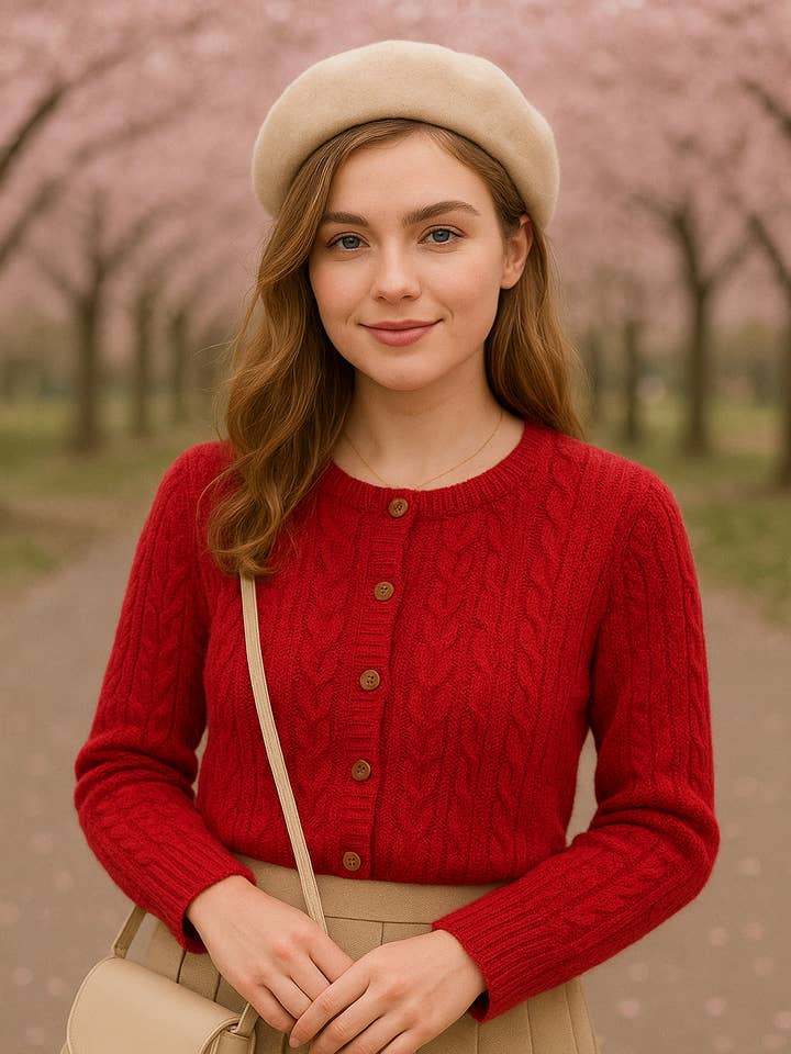 25090 - Cable Knit Pullover Sweater Cardigan Button Down for wholesale by U R My Sunshine