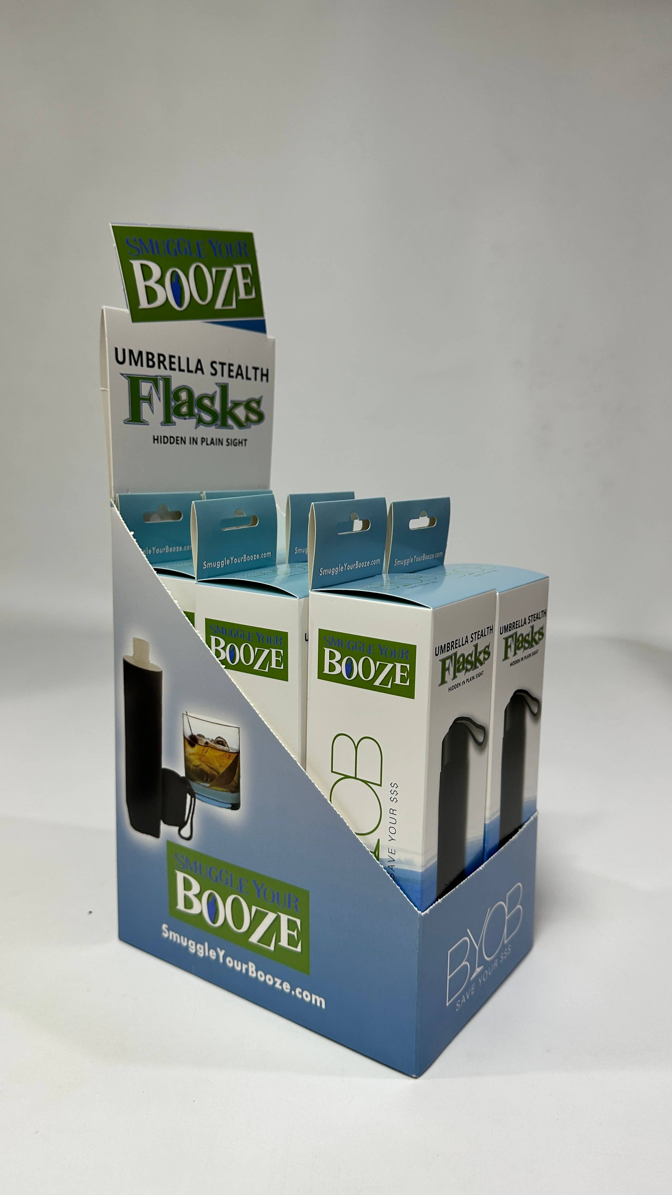 Smuggle Your Booze - Wholesale Flask - Umbrella Flask POP Display2