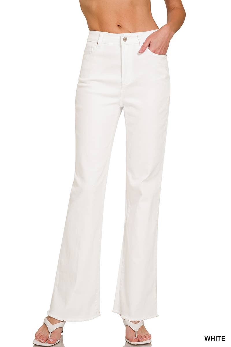 42POPS – wholesale Jeans - Dam – ",.._ Syra tvättade fransade fållfärgade denimjeansbyxor21