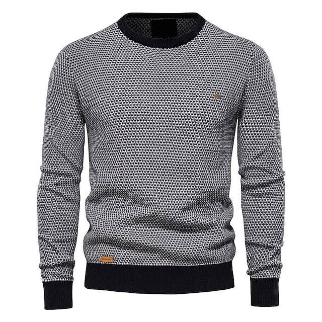 Ecovear - Wholesale Knit Sweater - Men's - Men'S Cotton Ribbed Knit Cropped Sweater2