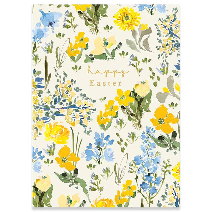 SPRING FLOWERS | CARTE EASTER CARD for wholesale by Calypso Cards LLC