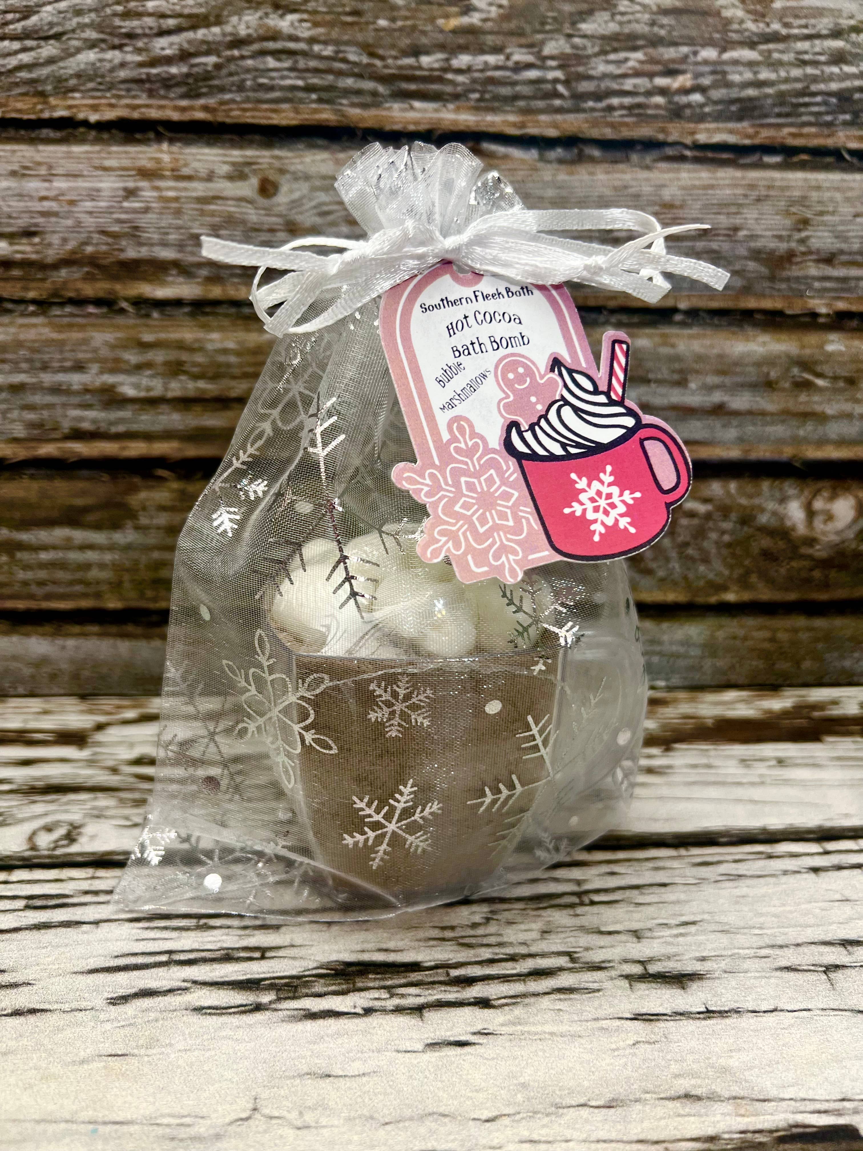 Southern Fleek Bath LLC - Wholesale Bath Bomb/Fizz - Hot Cocoa Bath Bomb with Bubble Marshmallows1