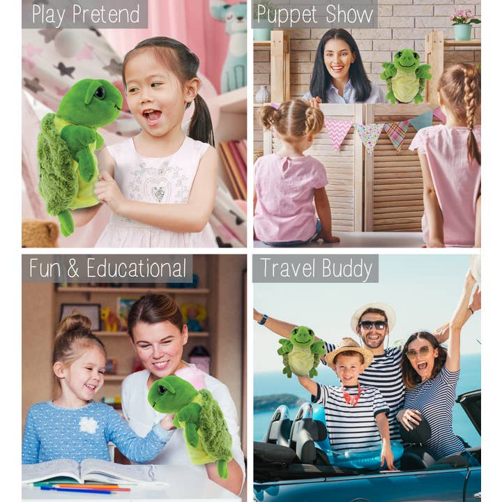 Cota Global - Wholesale Stuffed/Plush Toy - Kids & Baby - Super Soft Plush Hand Puppet - Sea Turtle2